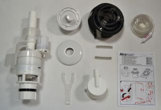 Кнопка пневматического смыва на расстоянии AlcaPlast белая MPO10